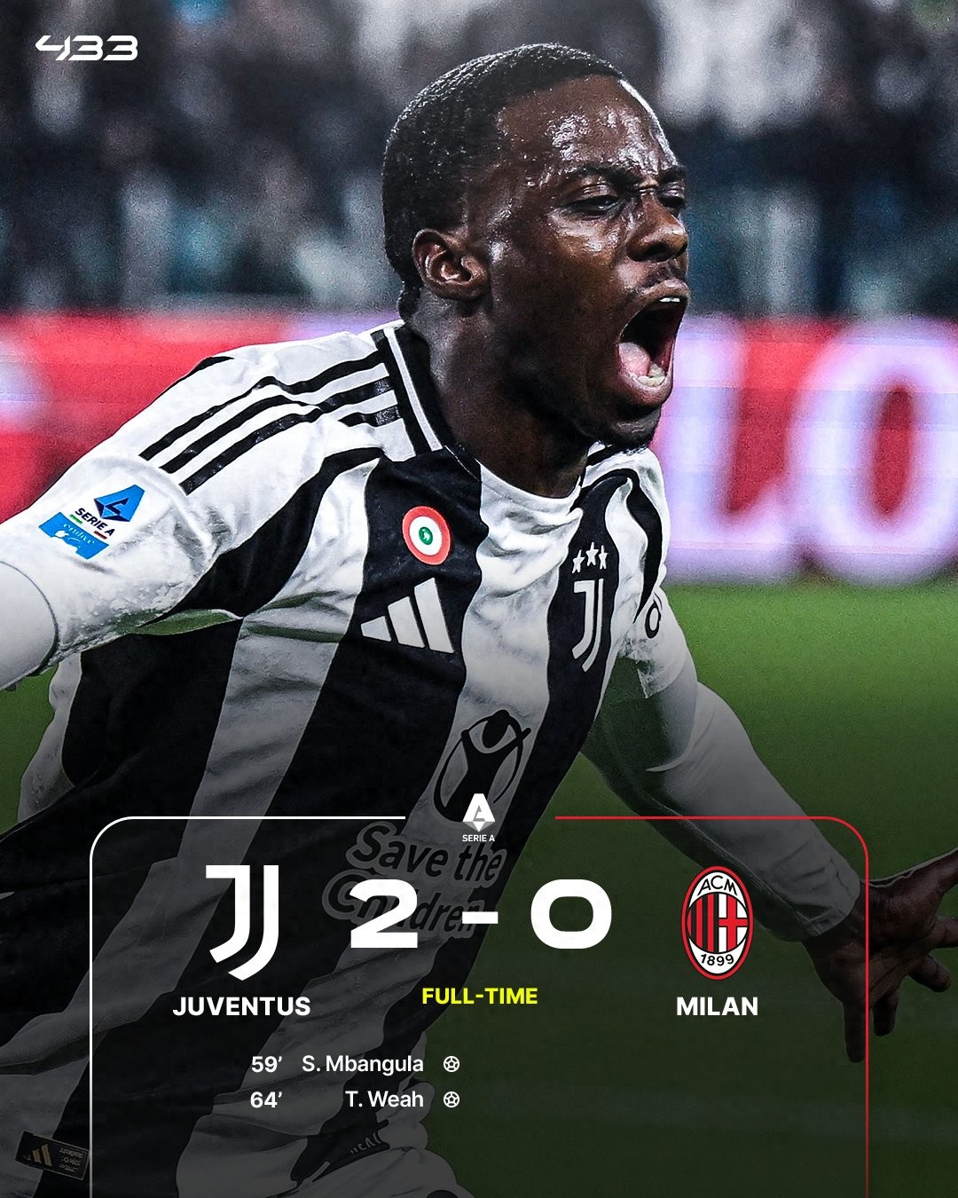 关于尤文图斯-击败AC米兰暂时领跑意甲的信息